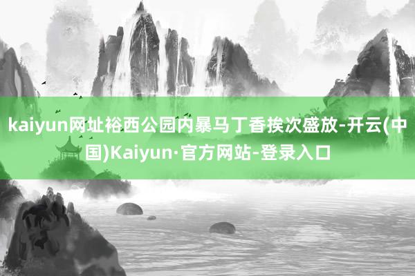 kaiyun网址裕西公园内暴马丁香挨次盛放-开云(中国)Kaiyun·官方网站-登录入口