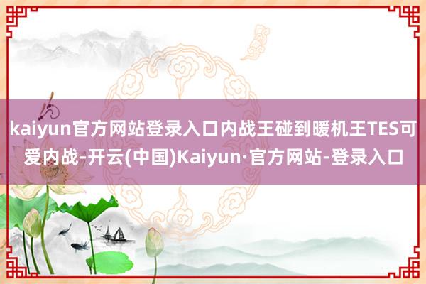 kaiyun官方网站登录入口内战王碰到暖机王TES可爱内战-开云(中国)Kaiyun·官方网站-登录入口