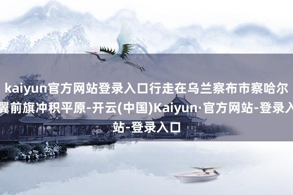 kaiyun官方网站登录入口行走在乌兰察布市察哈尔右翼前旗冲积平原-开云(中国)Kaiyun·官方网站-登录入口